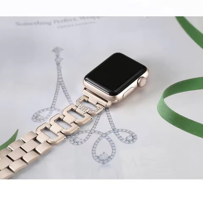 Luxury Diamond Stainless Steel Bracelet for Apple Watch Band iWatch Series Ultra2/10/9/8/7/6/5/4