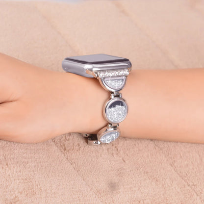 Luxury Stainless Steel Diamond Bracelet for Apple Watch Band iWatch Series Ultra3/11/10/9/8/7/6/5/4/SE