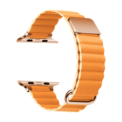 Magnetic Leather Strap for Apple Watch Band iWatch Series Ultra/3/11/10/9/8/7/6/5/4/3/SE