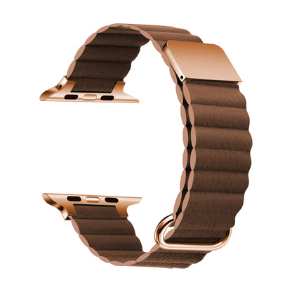 Magnetic Leather Strap for Apple Watch Band iWatch Series Ultra/3/11/10/9/8/7/6/5/4/3/SE