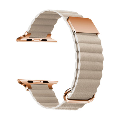Magnetic Leather Strap for Apple Watch Band iWatch Series Ultra/3/11/10/9/8/7/6/5/4/3/SE