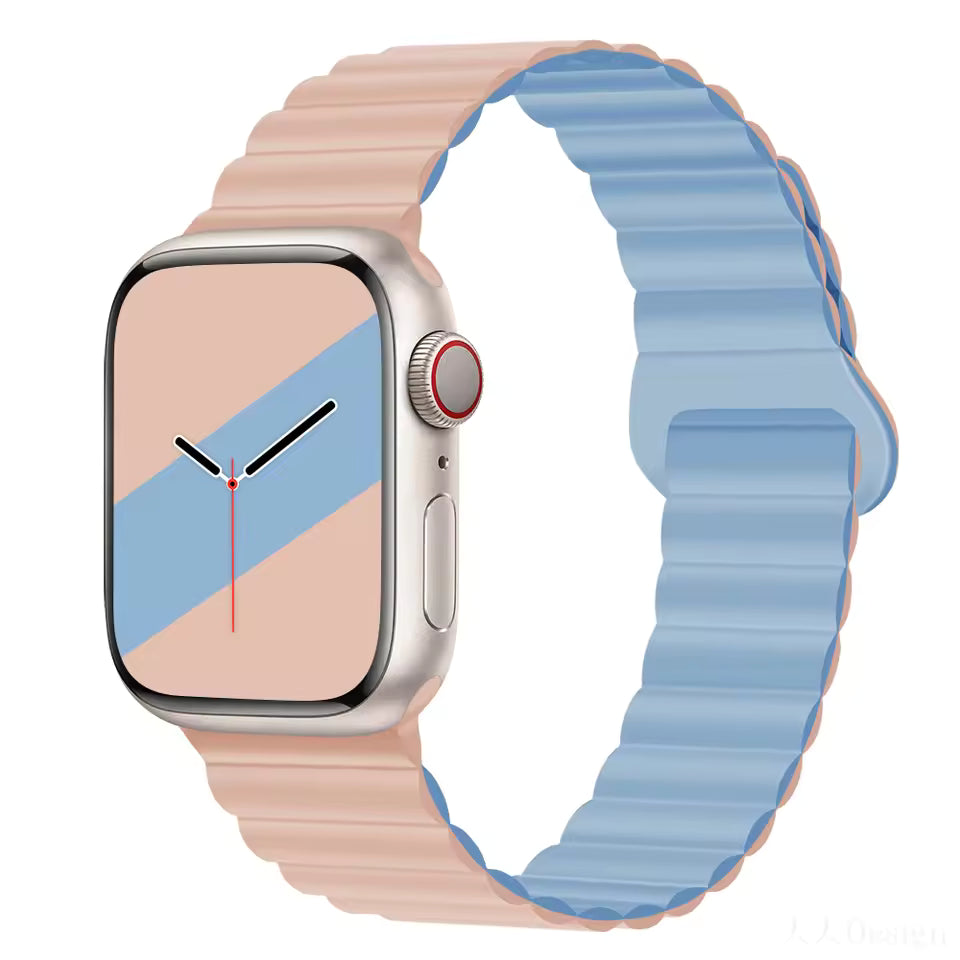 Magnetic Loop Silicone Strap for Apple Watch Ultra/2/10/9/8/7/6/5/4/3/SE2