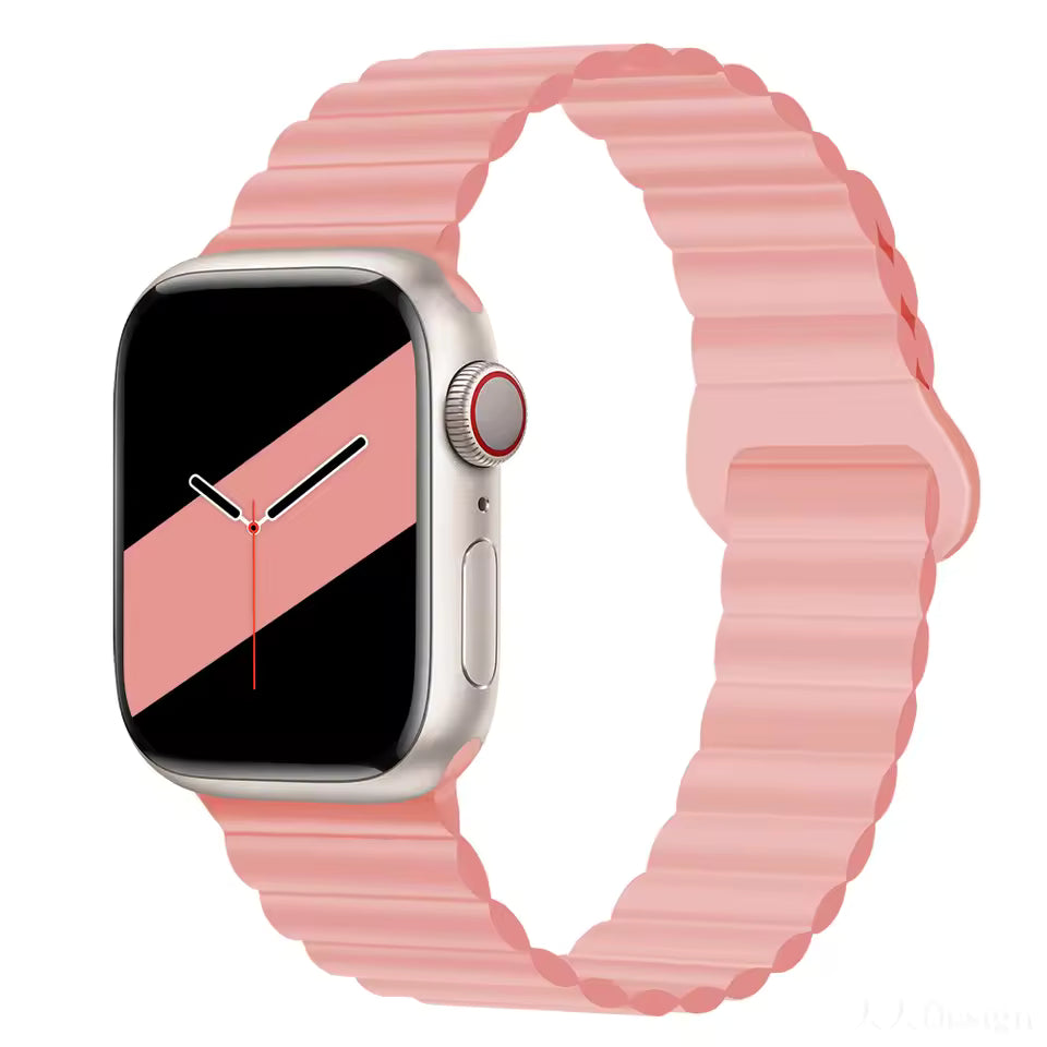 Magnetic Loop Silicone Strap for Apple Watch Ultra/2/10/9/8/7/6/5/4/3/SE2