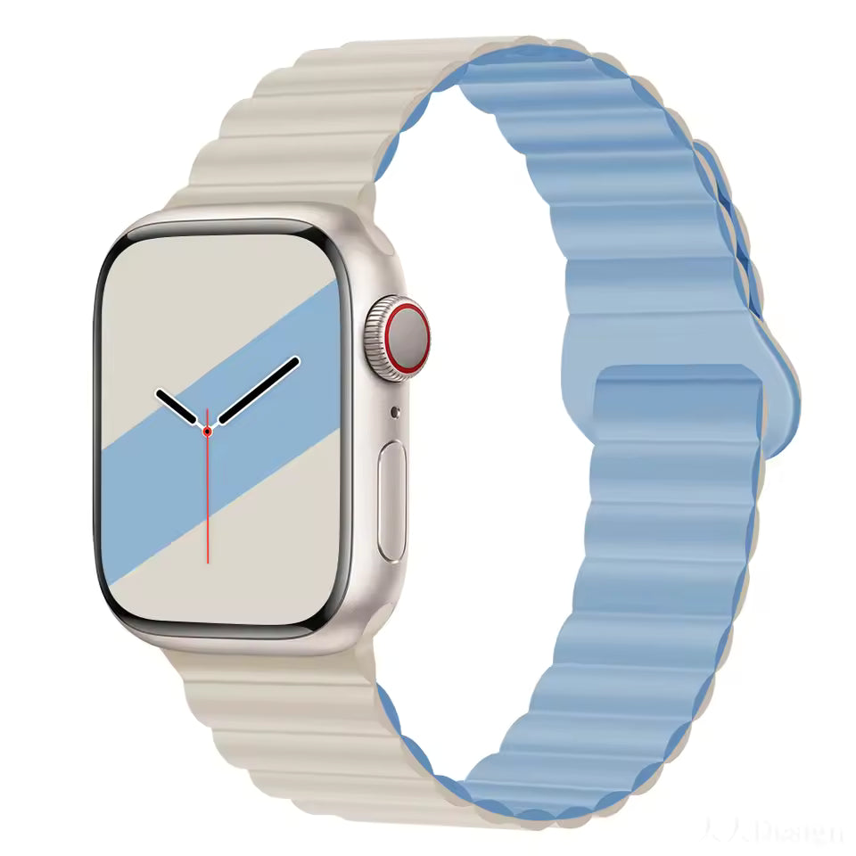 Magnetic Loop Silicone Strap for Apple Watch Ultra/2/10/9/8/7/6/5/4/3/SE2