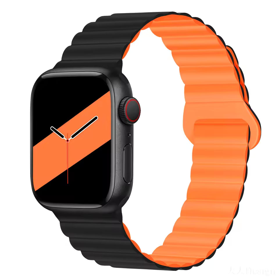 Magnetic Loop Silicone Strap for Apple Watch Ultra/2/10/9/8/7/6/5/4/3/SE2
