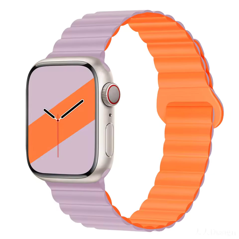 Magnetic Loop Silicone Strap for Apple Watch Ultra/2/10/9/8/7/6/5/4/3/SE2