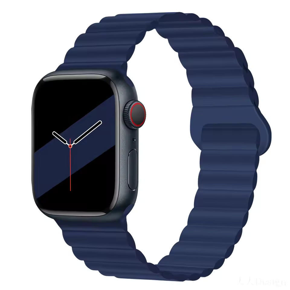 Magnetic Loop Silicone Strap for Apple Watch Ultra/2/10/9/8/7/6/5/4/3/SE2