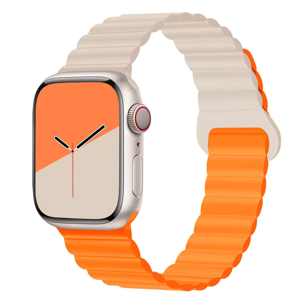 Magnetic Loop Silicone Strap for Apple Watch Ultra/2/10/9/8/7/6/5/4/3/SE2