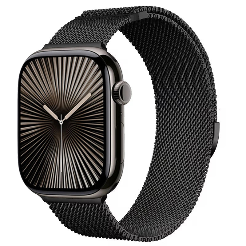 Magnetic Metal Milanese Bracelet for Apple Watch Band iWatch Series Ultra3/2/11/10/9/8/7/6/5/4/SE2