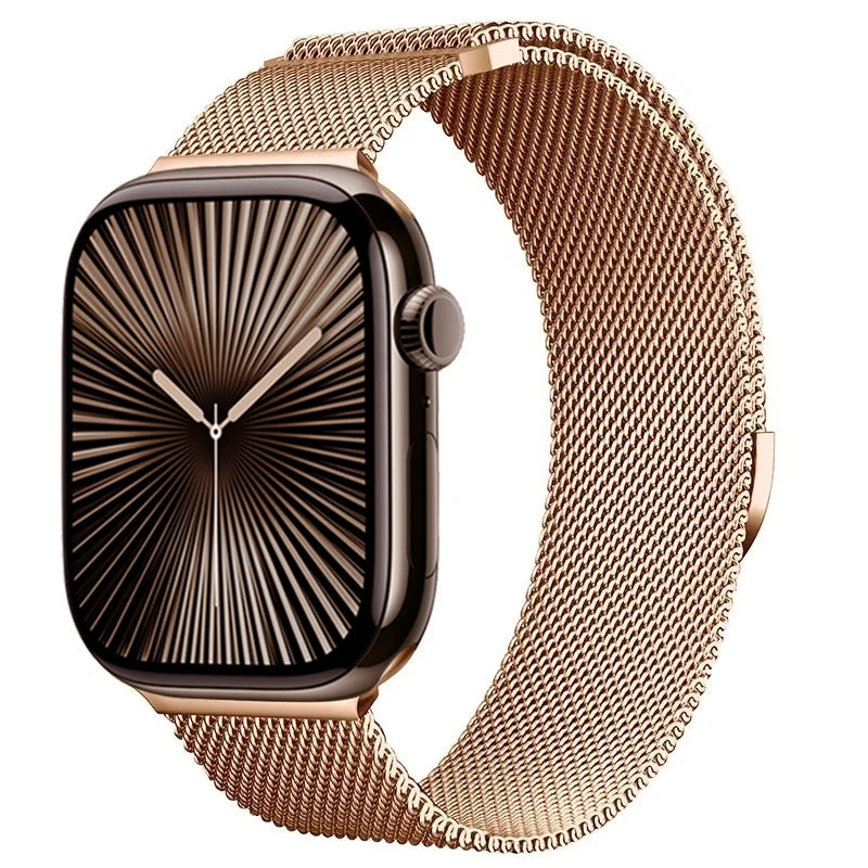 Magnetic Metal Milanese Bracelet for Apple Watch Band iWatch Series Ultra3/2/11/10/9/8/7/6/5/4/SE2