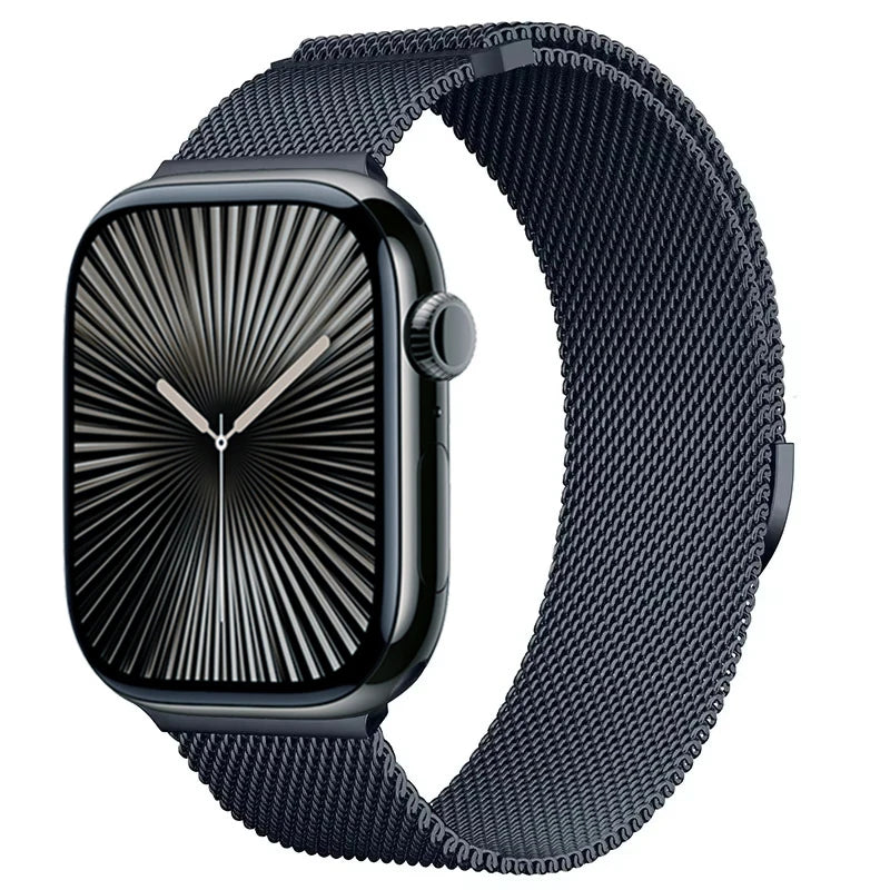 Magnetic Metal Milanese Bracelet for Apple Watch Band iWatch Series Ultra3/2/11/10/9/8/7/6/5/4/SE2