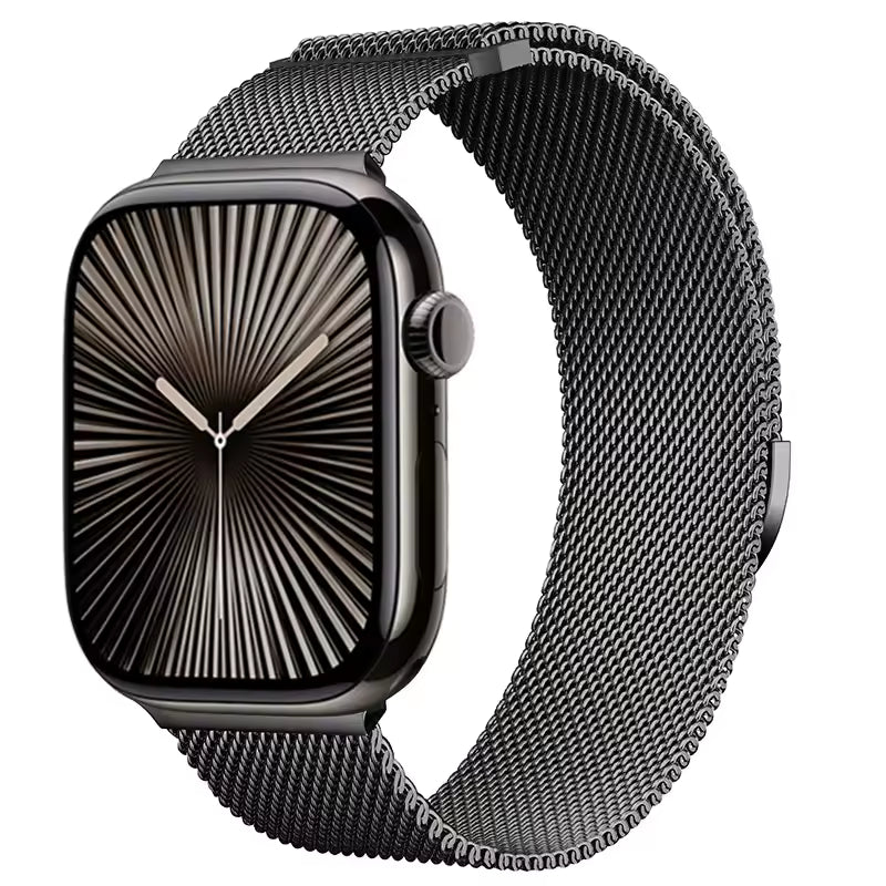 Magnetic Metal Milanese Bracelet for Apple Watch Band iWatch Series Ultra3/2/11/10/9/8/7/6/5/4/SE2