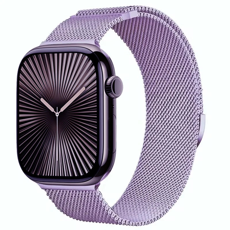 Magnetic Metal Milanese Bracelet for Apple Watch Band iWatch Series Ultra3/2/11/10/9/8/7/6/5/4/SE2