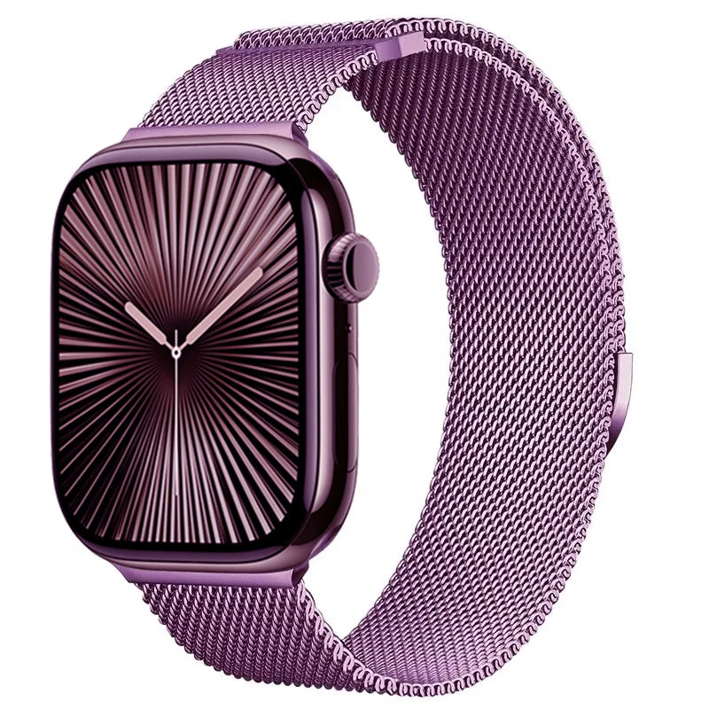 Magnetic Metal Milanese Bracelet for Apple Watch Band iWatch Series Ultra3/2/11/10/9/8/7/6/5/4/SE2