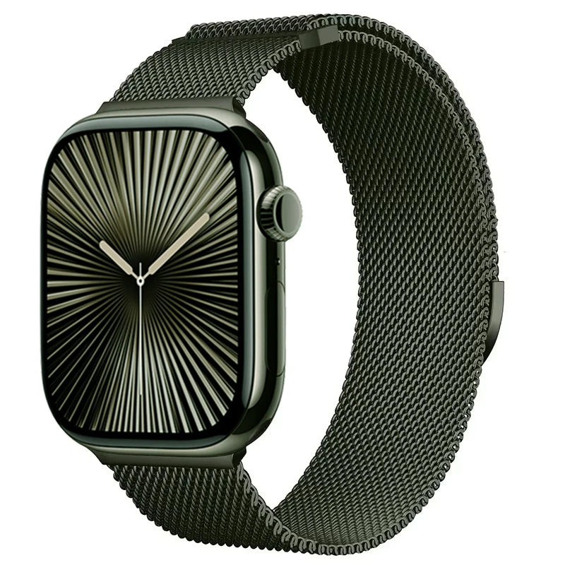 Magnetic Metal Milanese Bracelet for Apple Watch Band iWatch Series Ultra3/2/11/10/9/8/7/6/5/4/SE2