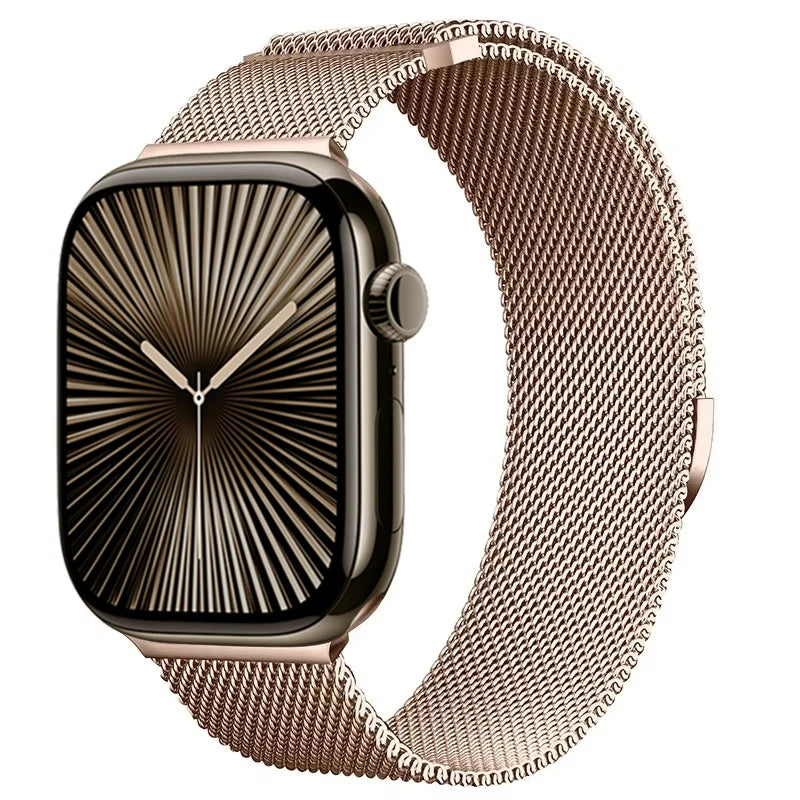 Magnetic Metal Milanese Bracelet for Apple Watch Band iWatch Series Ultra3/2/11/10/9/8/7/6/5/4/SE2
