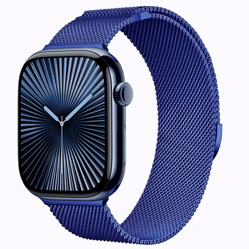 Magnetic Metal Milanese Bracelet for Apple Watch Band iWatch Series Ultra3/2/11/10/9/8/7/6/5/4/SE2