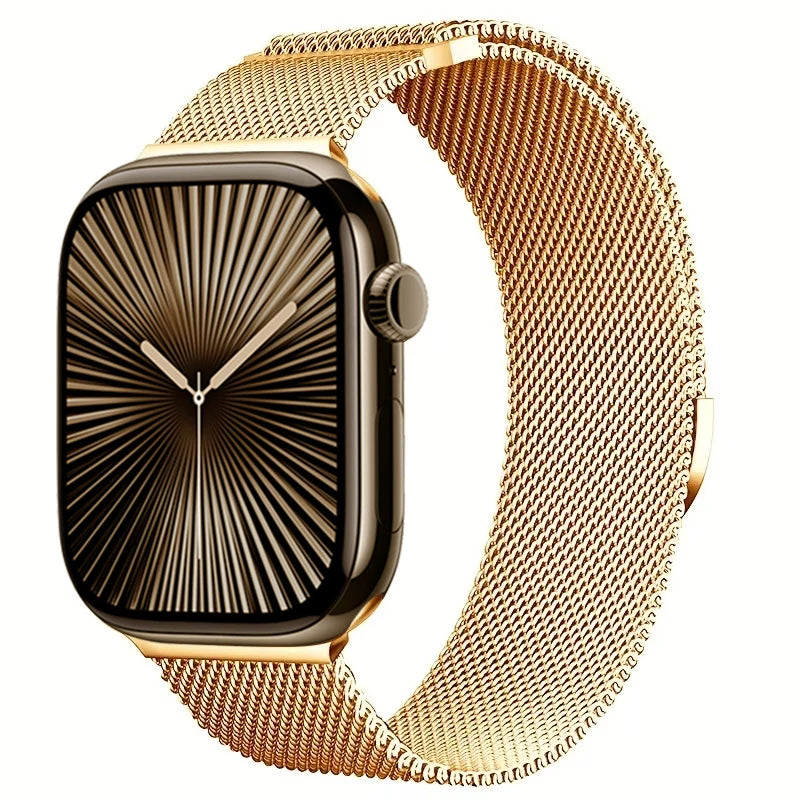 Magnetic Metal Milanese Bracelet for Apple Watch Band iWatch Series Ultra3/2/11/10/9/8/7/6/5/4/SE2