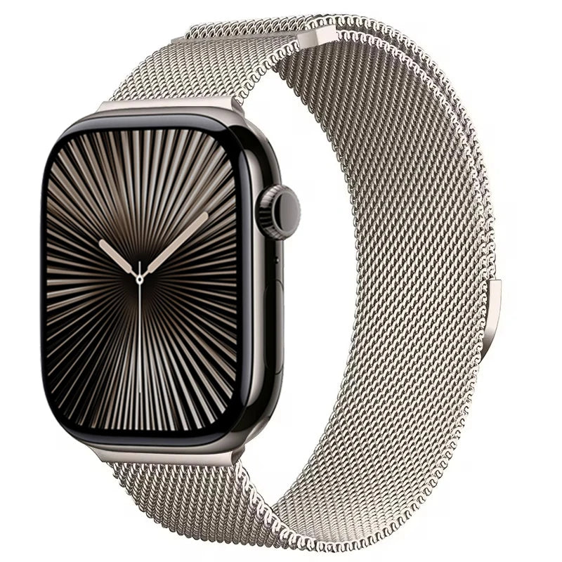 Magnetic Metal Milanese Bracelet for Apple Watch Band iWatch Series Ultra3/2/11/10/9/8/7/6/5/4/SE2