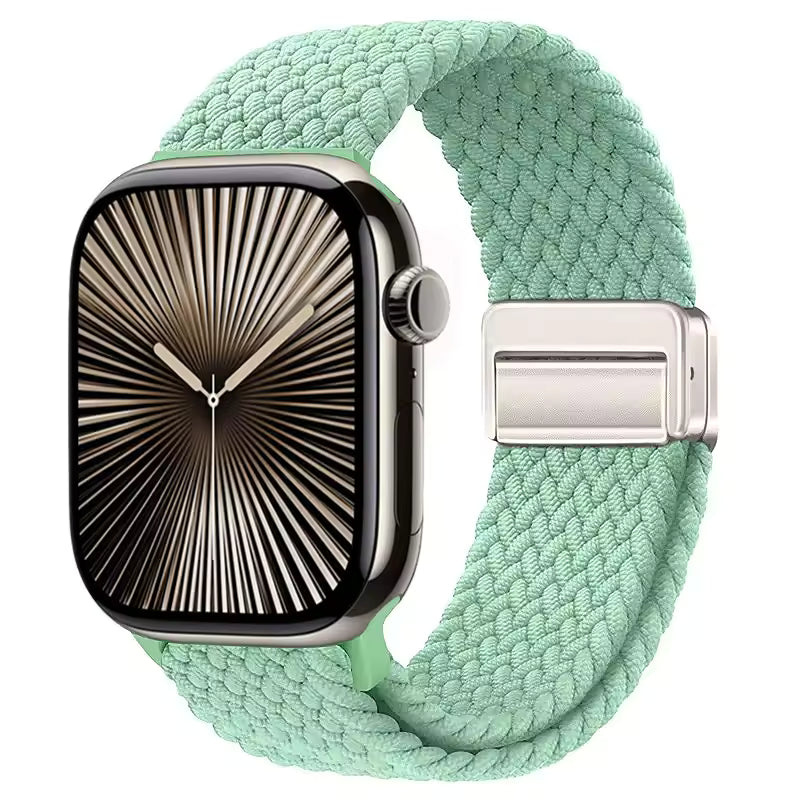 Magnetic Nylon Braided Bracelet for Apple Watch Band iWatch Series Ultra2/3/11/10/9/8/7/6/5/4/SE