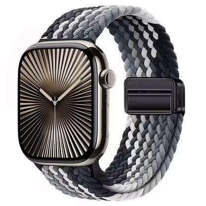 Magnetic Nylon Braided Bracelet for Apple Watch Band iWatch Series Ultra2/3/11/10/9/8/7/6/5/4/SE