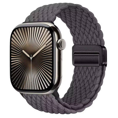 Magnetic Nylon Braided Bracelet for Apple Watch Band iWatch Series Ultra2/3/11/10/9/8/7/6/5/4/SE