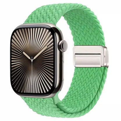 Magnetic Nylon Braided Bracelet for Apple Watch Band iWatch Series Ultra2/3/11/10/9/8/7/6/5/4/SE