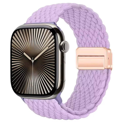 Magnetic Nylon Braided Bracelet for Apple Watch Band iWatch Series Ultra2/3/11/10/9/8/7/6/5/4/SE