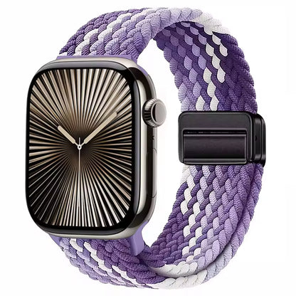 Magnetic Nylon Braided Bracelet for Apple Watch Band iWatch Series Ultra2/3/11/10/9/8/7/6/5/4/SE