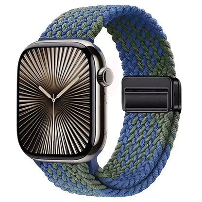 Magnetic Nylon Braided Bracelet for Apple Watch Band iWatch Series Ultra2/3/11/10/9/8/7/6/5/4/SE