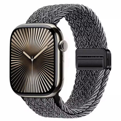 Magnetic Nylon Braided Bracelet for Apple Watch Band iWatch Series Ultra2/3/11/10/9/8/7/6/5/4/SE