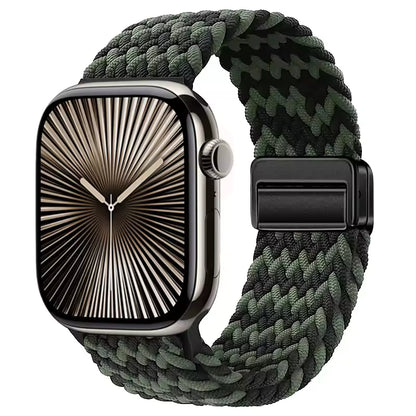 Magnetic Nylon Braided Bracelet for Apple Watch Band iWatch Series Ultra2/3/11/10/9/8/7/6/5/4/SE
