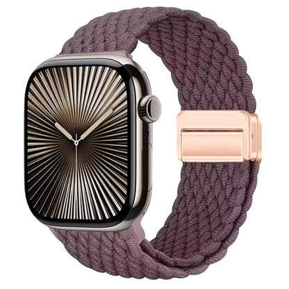 Magnetic Nylon Braided Bracelet for Apple Watch Band iWatch Series Ultra2/3/11/10/9/8/7/6/5/4/SE