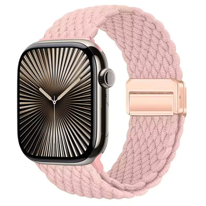Magnetic Nylon Braided Bracelet for Apple Watch Band iWatch Series Ultra2/3/11/10/9/8/7/6/5/4/SE