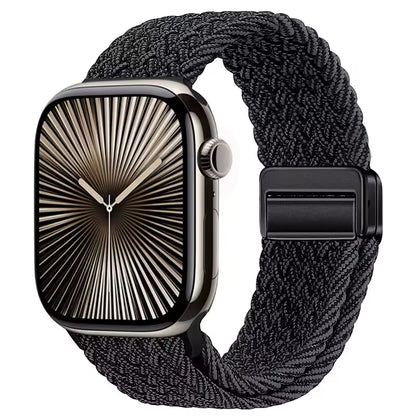 Magnetic Nylon Braided Bracelet for Apple Watch Band iWatch Series Ultra2/3/11/10/9/8/7/6/5/4/SE