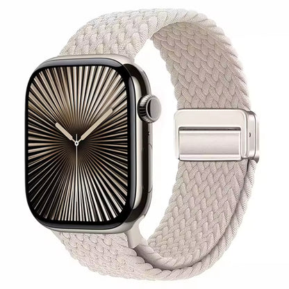 Magnetic Nylon Braided Bracelet for Apple Watch Band iWatch Series Ultra2/3/11/10/9/8/7/6/5/4/SE
