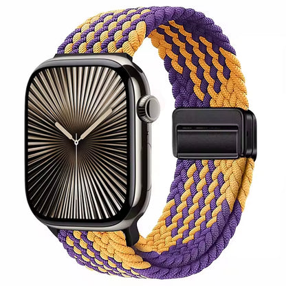 Magnetic Nylon Braided Bracelet for Apple Watch Band iWatch Series Ultra2/3/11/10/9/8/7/6/5/4/SE