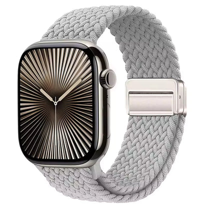 Magnetic Nylon Braided Bracelet for Apple Watch Band iWatch Series Ultra2/3/11/10/9/8/7/6/5/4/SE