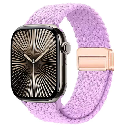 Magnetic Nylon Braided Bracelet for Apple Watch Band iWatch Series Ultra2/3/11/10/9/8/7/6/5/4/SE