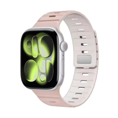 Magnetic Wave Silicone Strap for Apple Watch Band iWatch Series 11/10/Ultra3/2/1/9/8/7/6/5/SE3
