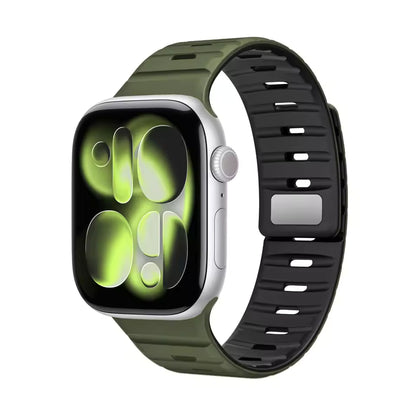 Magnetic Wave Silicone Strap for Apple Watch Band iWatch Series 11/10/Ultra3/2/1/9/8/7/6/5/SE3