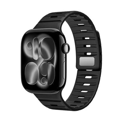 Magnetic Wave Silicone Strap for Apple Watch Band iWatch Series 11/10/Ultra3/2/1/9/8/7/6/5/SE3