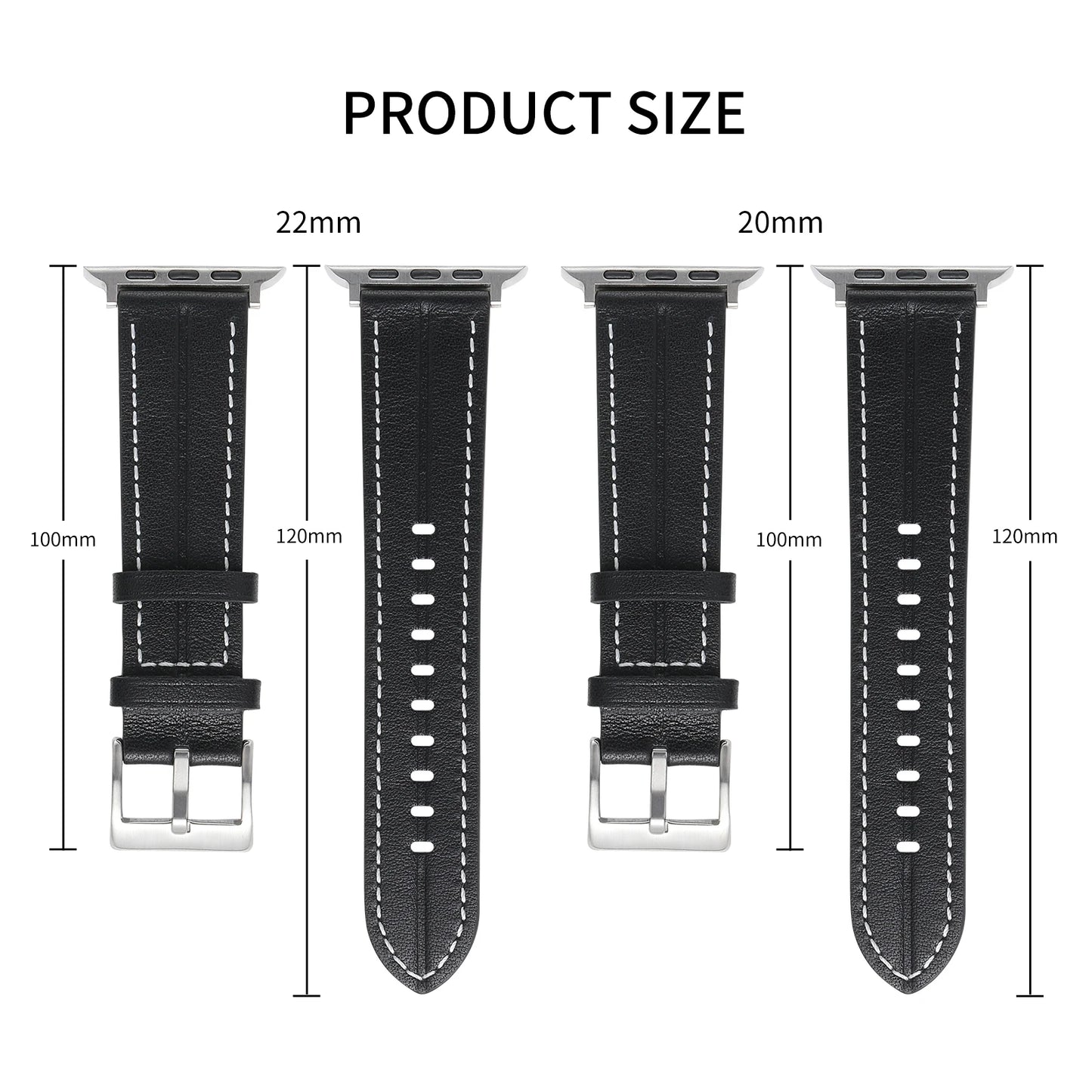 Manual Needlework Leather Strap for Apple Watch iWatch Ultra2 Band 44mm 42mm 40mm 49mm  46mm 45mm 41mm Series 6/5/4/3/SE/10/9/8/7