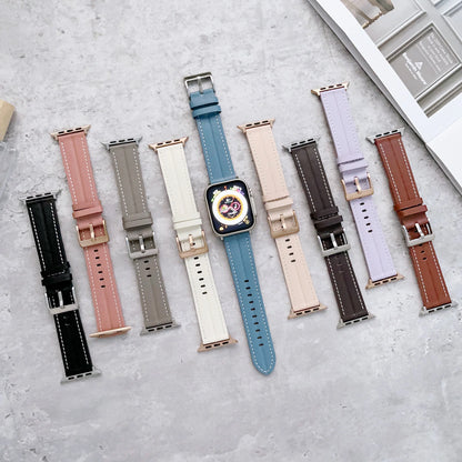 Manual Needlework Leather Strap for Apple Watch iWatch Ultra2 Band 44mm 42mm 40mm 49mm  46mm 45mm 41mm Series 6/5/4/3/SE/10/9/8/7