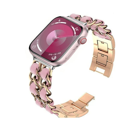Metal Chain Bracelet for Apple Watch Band iWatch Series Ultra3/2/11/10/9/8/7/6/5/4/SE