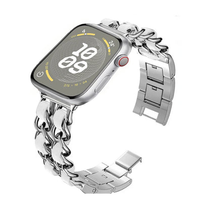 Metal Chain Bracelet for Apple Watch Band iWatch Series Ultra3/2/11/10/9/8/7/6/5/4/SE