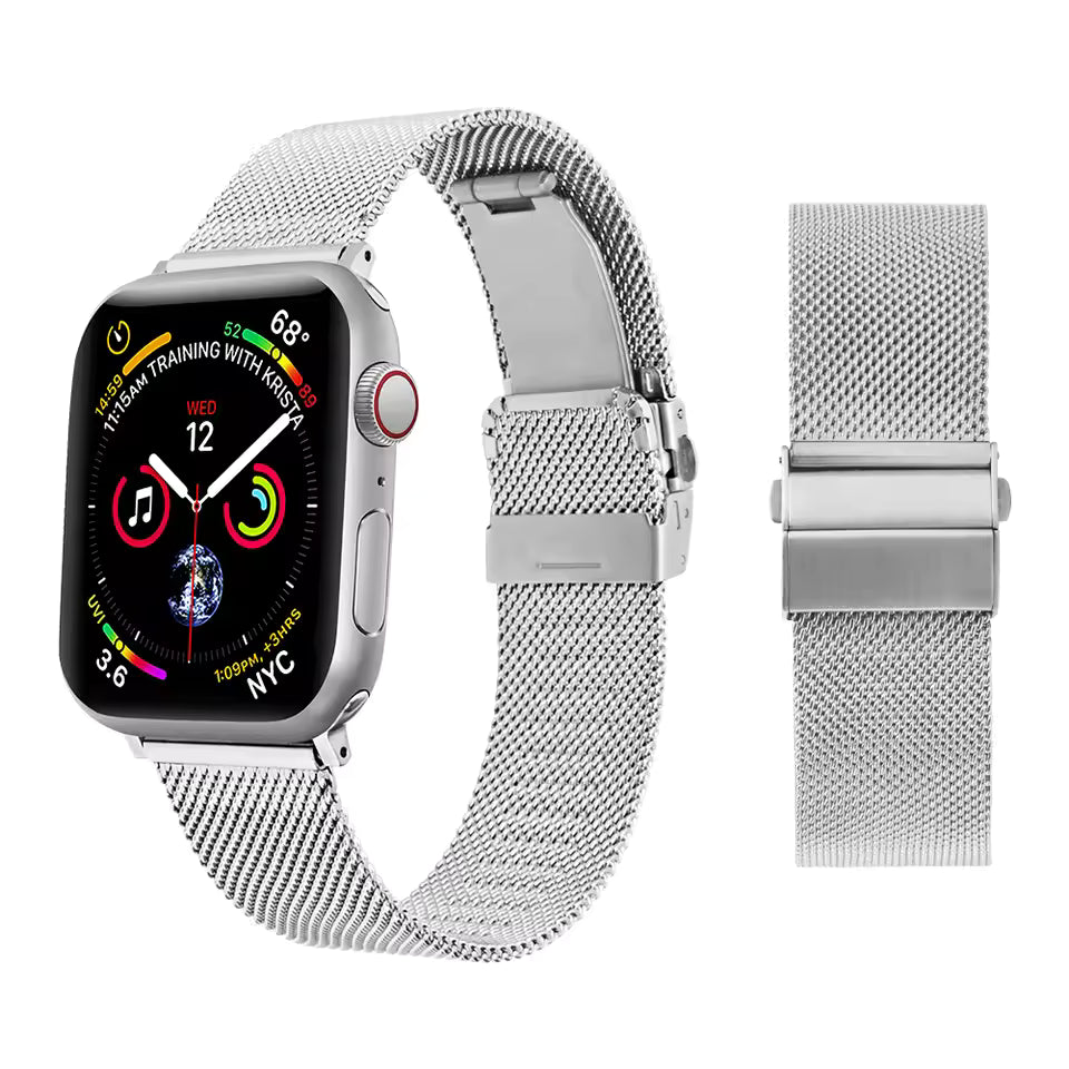 Metal Milanese Bracelet for Apple Watch Band iWatch Series Ultra2/10/9/8/7/6/5/4/SE