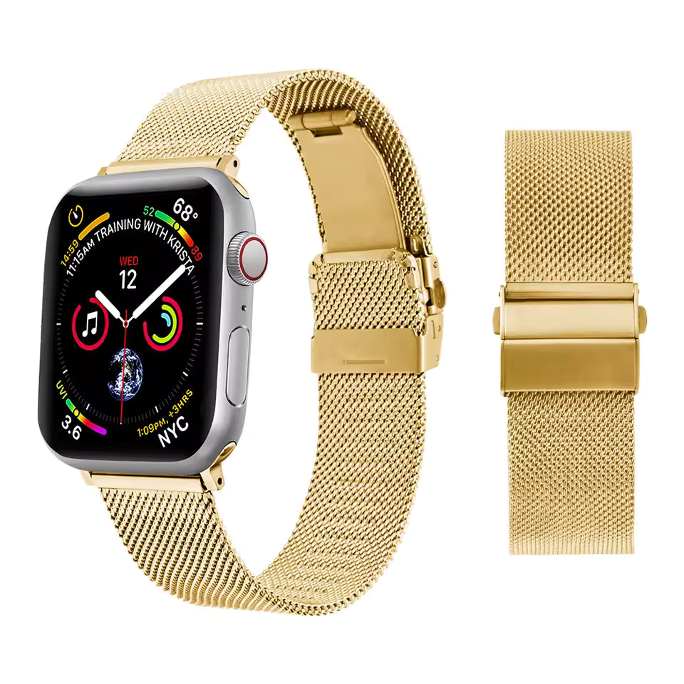 Metal Milanese Bracelet for Apple Watch Band iWatch Series Ultra2/10/9/8/7/6/5/4/SE