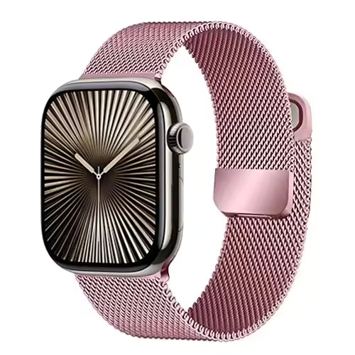 Milanese Double Section Magnetic Strap for Apple Watch Ultra2 Band 49mm 46mm 45mm 41mm 44mm 40mm 42mm Series 10/9/8/7/6/5/4/SE