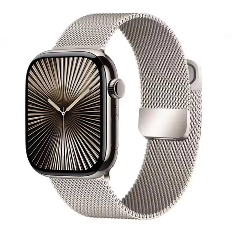 Milanese Double Section Magnetic Strap for Apple Watch Ultra2 Band 49mm 46mm 45mm 41mm 44mm 40mm 42mm Series 10/9/8/7/6/5/4/SE